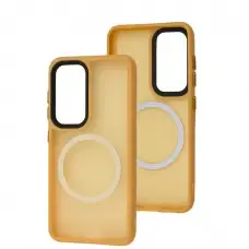 Чехол для Samsung Galaxy S23 (S911) WAVE Matte Insane MagSafe orange