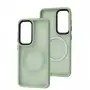 Чехол для Samsung Galaxy S23 (S911) WAVE Matte Insane MagSafe mint