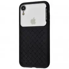 Чохол Baseus Glass Weaving для iPhone Xr чорний