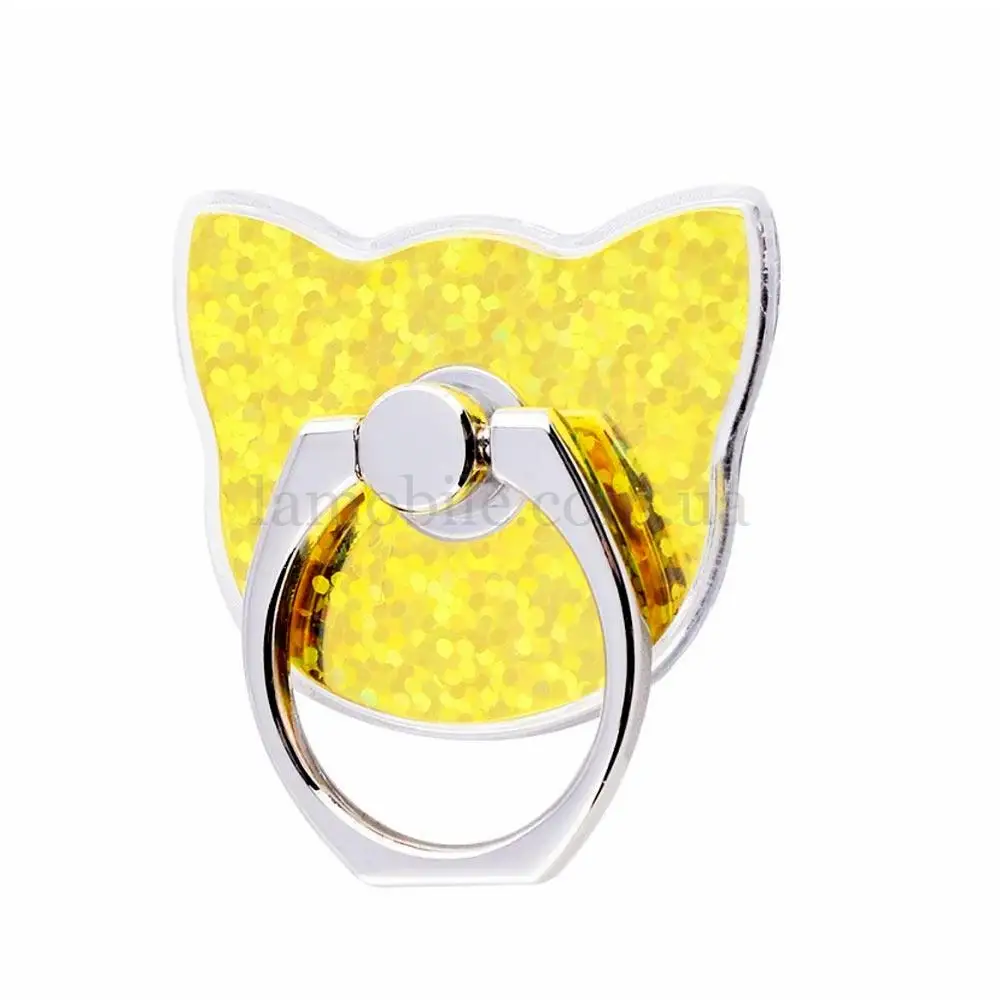 Кольцо держатель Gold Crown Shining Kitty yellow