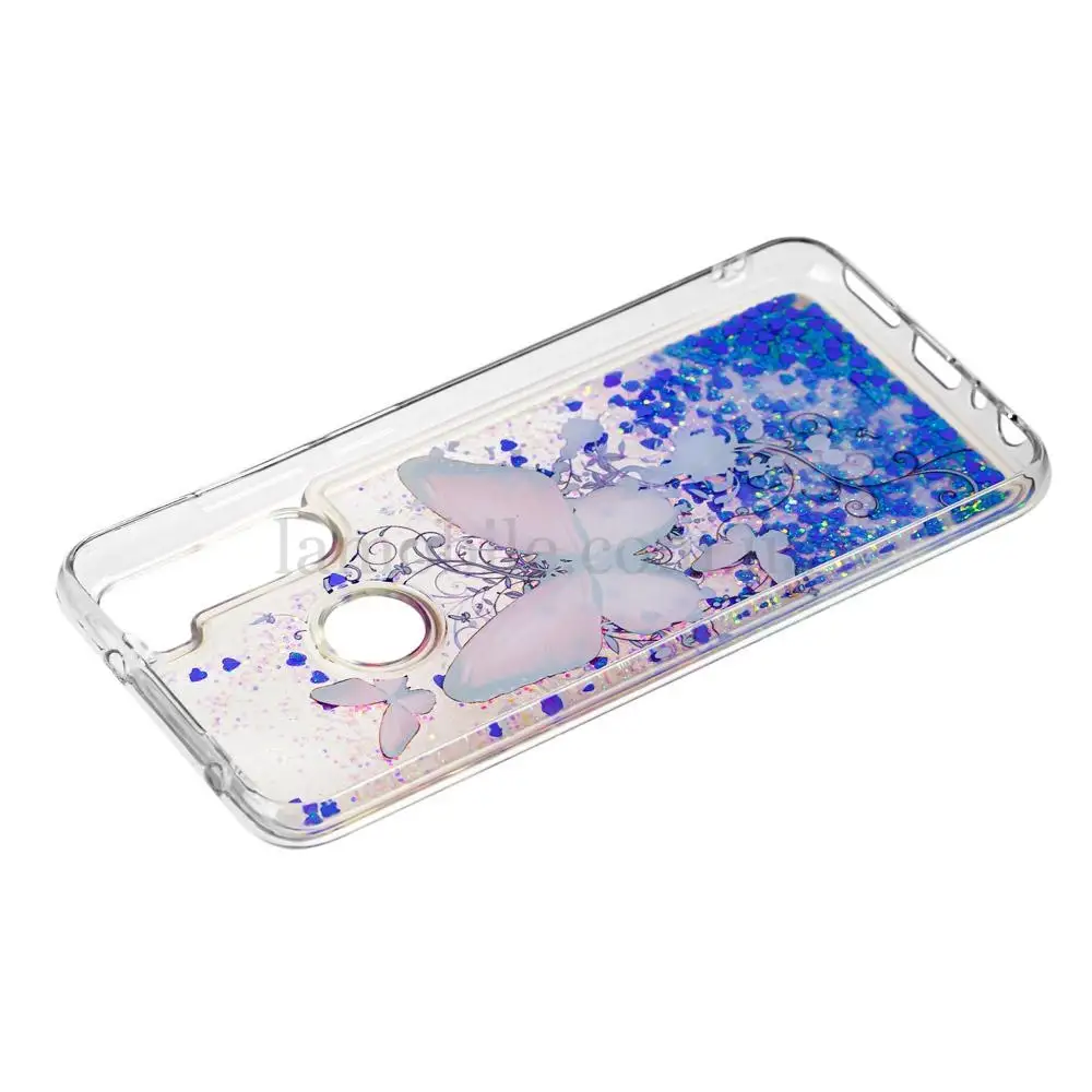 Чохол для Xiaomi Redmi Note 8 Блискучі вода "метелик"