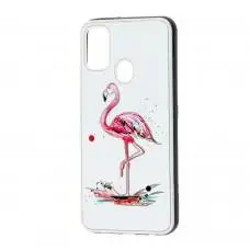 Чехол для Samsung Galaxy M21 / M30s Fashion mix фламинго