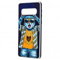Чехол для Samsung Galaxy S10 (G973) Fashion mix кот