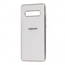 Чехол для Samsung Galaxy S10 (G973) Silicone case (TPU) белый