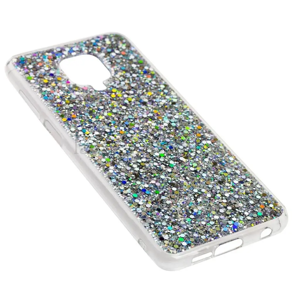 Чехол для Xiaomi Redmi Note 9s / 9 Pro Wave confetti серебристый
