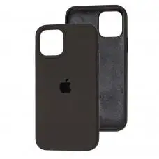 Чохол для iPhone 12/12 Pro Square Full silicone dark olive