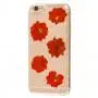 Чохол Nature Flowers для iPhone 6 червоні квіти
