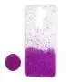 Чехол для Xiaomi Redmi Note 8 Pro Fashion блестки + popsocket фиолетовый