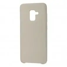Чехол для Samsung Galaxy A8 2018 (A530) Silicone светло серый