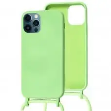 Чохол для iPhone 12 Pro Max Wave Lanyard with logo mint gum