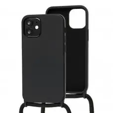 Чохол для iPhone 12 mini Wave Lanyard without logo чорний
