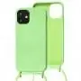 Чехол для iPhone 12 mini Wave Lanyard without logo mint gum