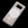 Чохол для Samsung Galaxy S8 (G950) Блискітка вода срібляста "біла мандала"