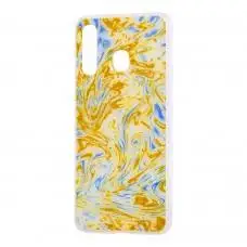 Чохол для Samsung Galaxy A20 / A30 Art confetti "перелив" золотистий