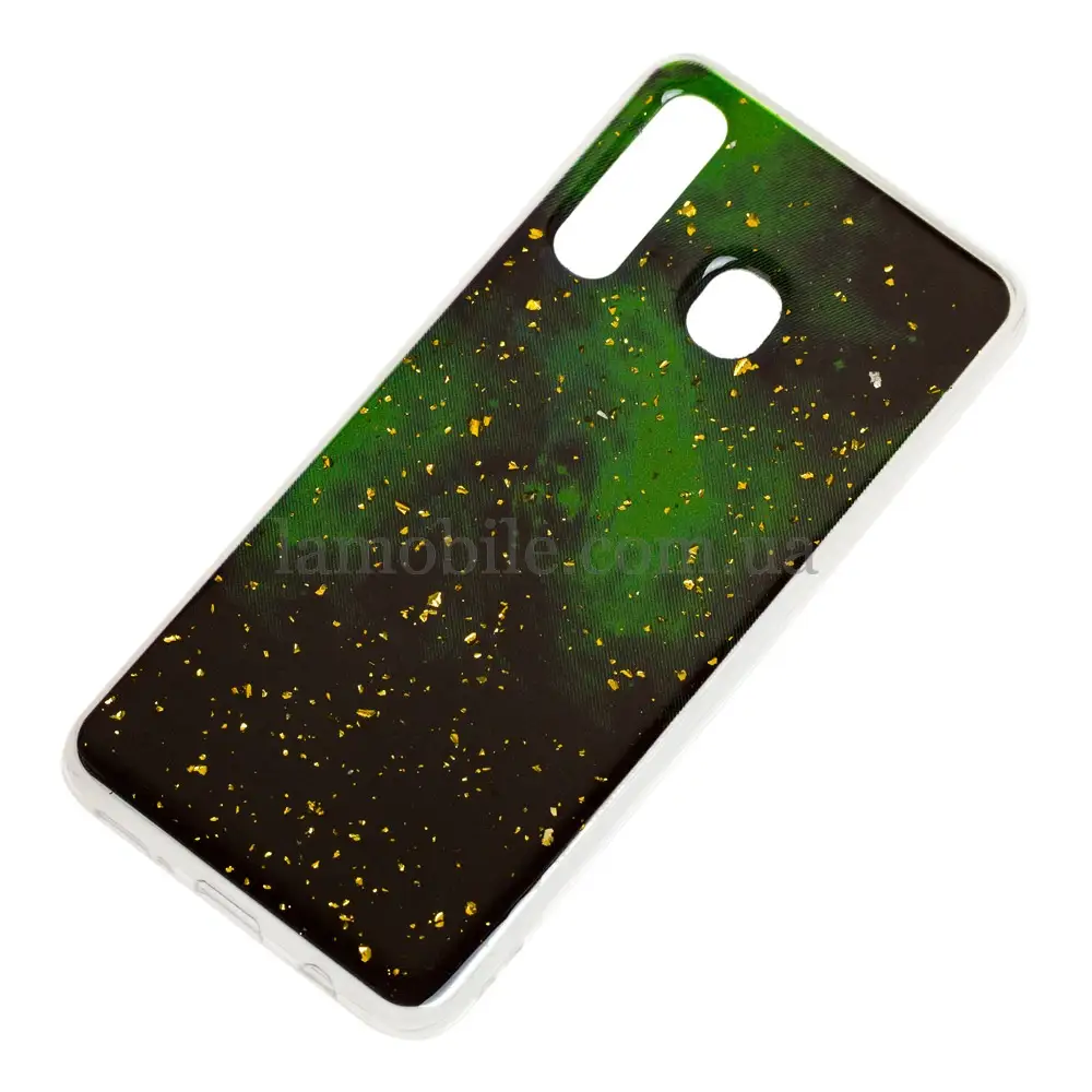 Чохол для Samsung Galaxy A20/A30 Art confetti "темно-зелений"