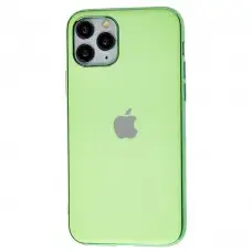 Чехол для iPhone 11 Pro Silicone case матовый (TPU) салатовый