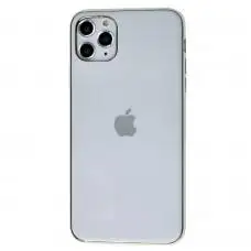 Чехол для iPhone 11 Pro Max Silicone case матовый (TPU) белый