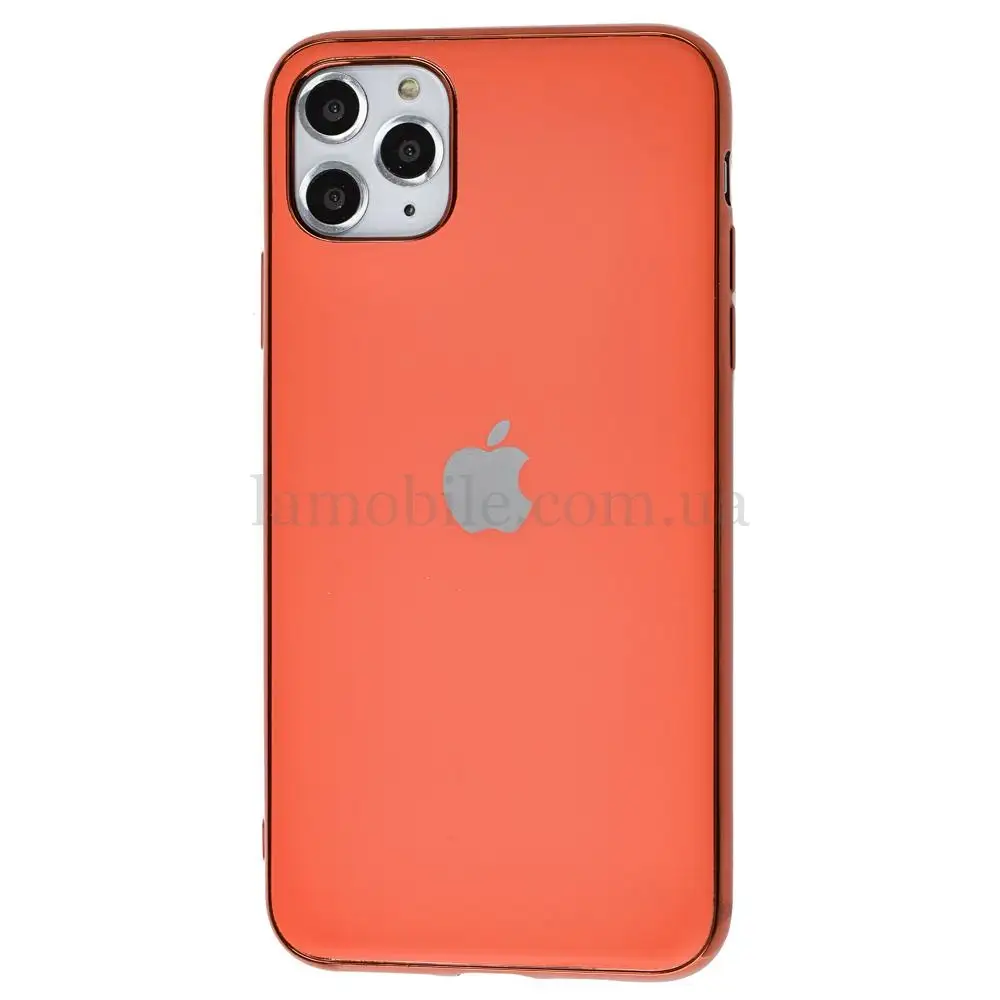 Чохол для iPhone 11 Pro Max Silicone case матовий (TPU) кораловий