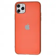 Чехол для iPhone 11 Pro Max Silicone case матовый (TPU) коралловый