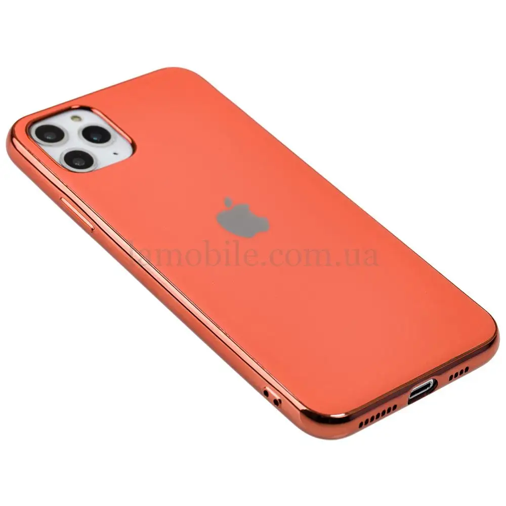 Чохол для iPhone 11 Pro Max Silicone case матовий (TPU) кораловий