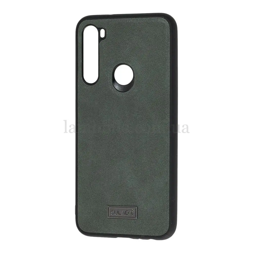 Чохол для Xiaomi Redmi Note 8 Sulada Leather сірий
