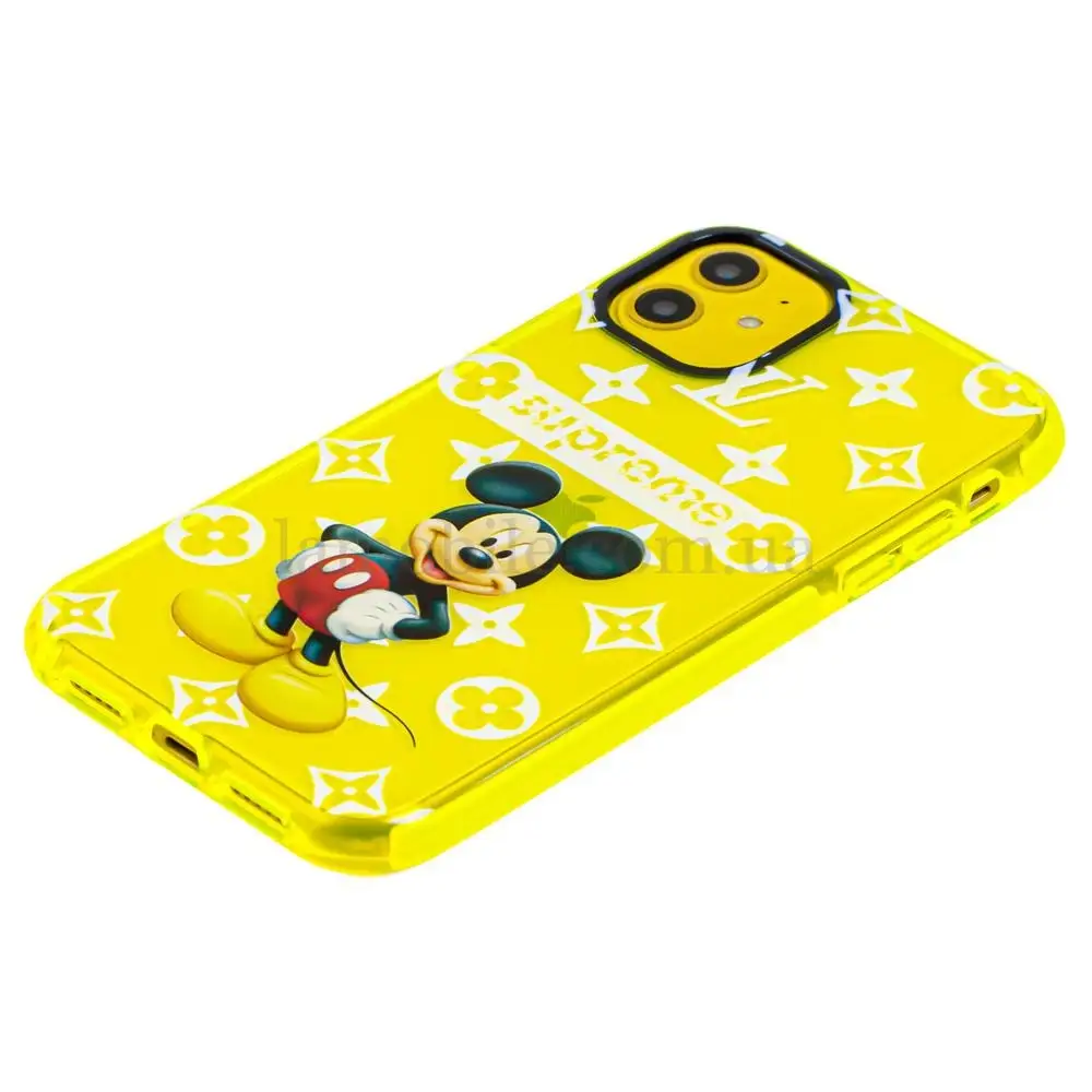 Чохол для iPhone 11 Neon print Міккі Маус supreme