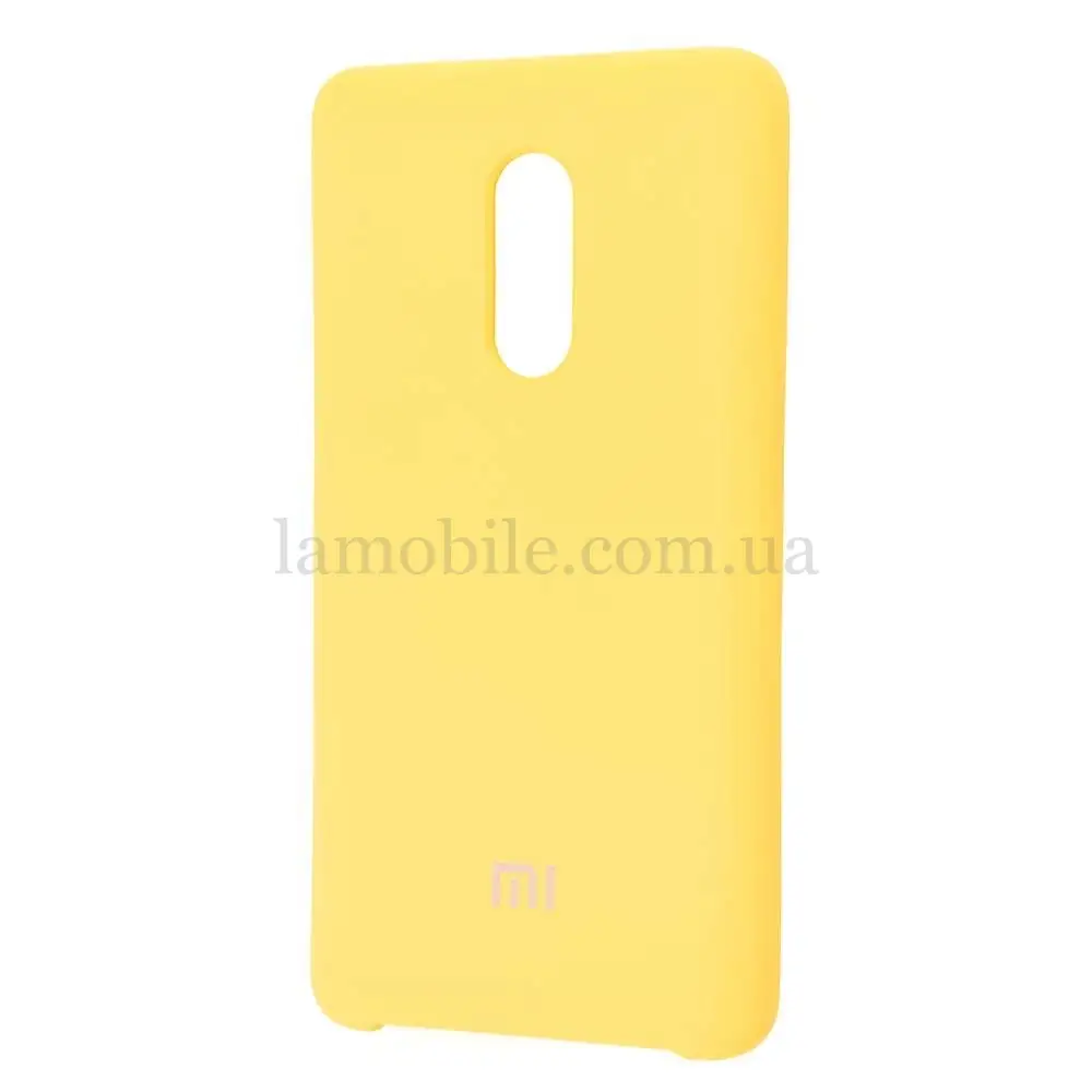 Чехол для Xiaomi Redmi Note 4x Silky Soft Touch лимонный