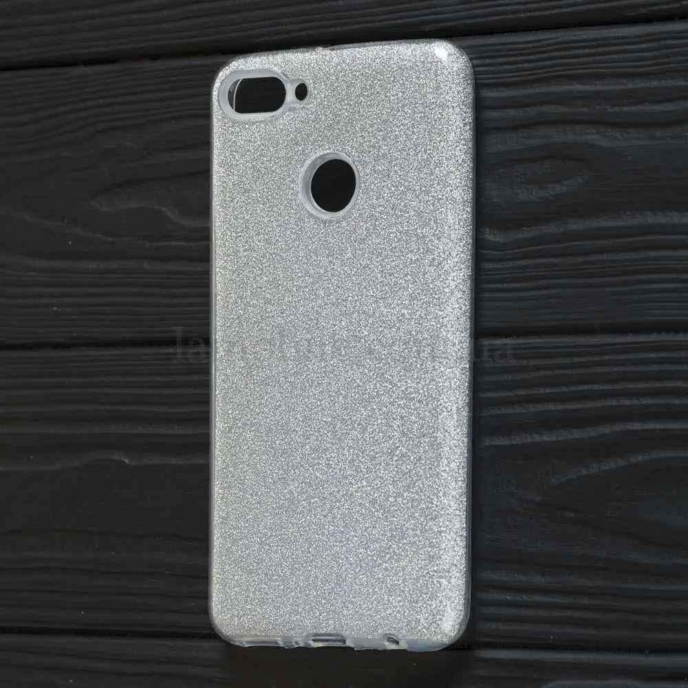 Чохол для Huawei Y9 2018 Shining Glitter з блискітками сріблястий