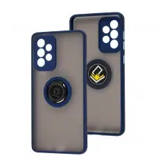 Чохол для Samsung Galaxy A73 LikGus Edging Ring синій