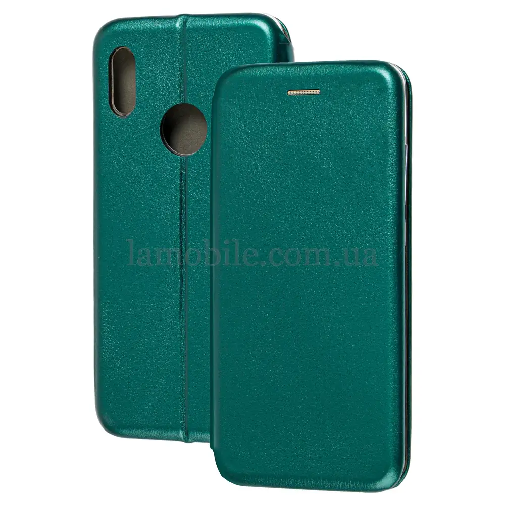Чехол книжка Premium для Xiaomi Redmi Note 5 / Note 5 Pro зеленый