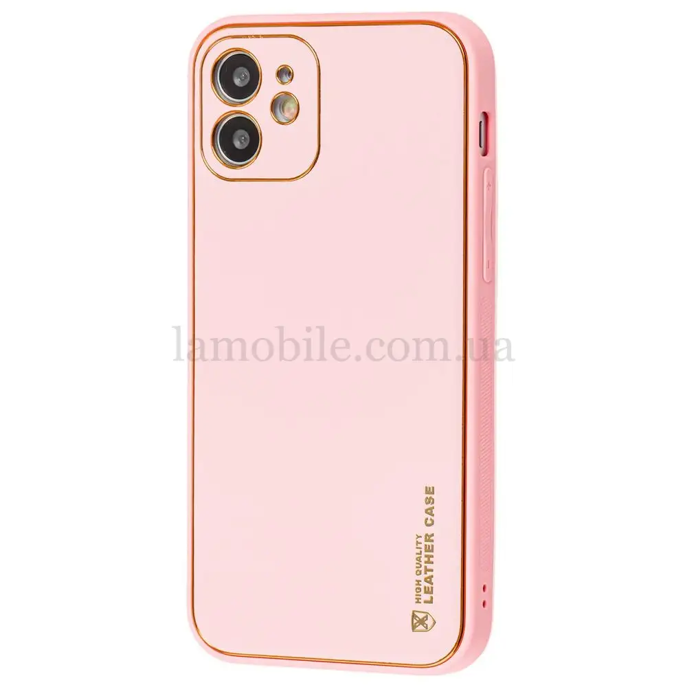Чохол для iPhone 12 Leather Xshield pink