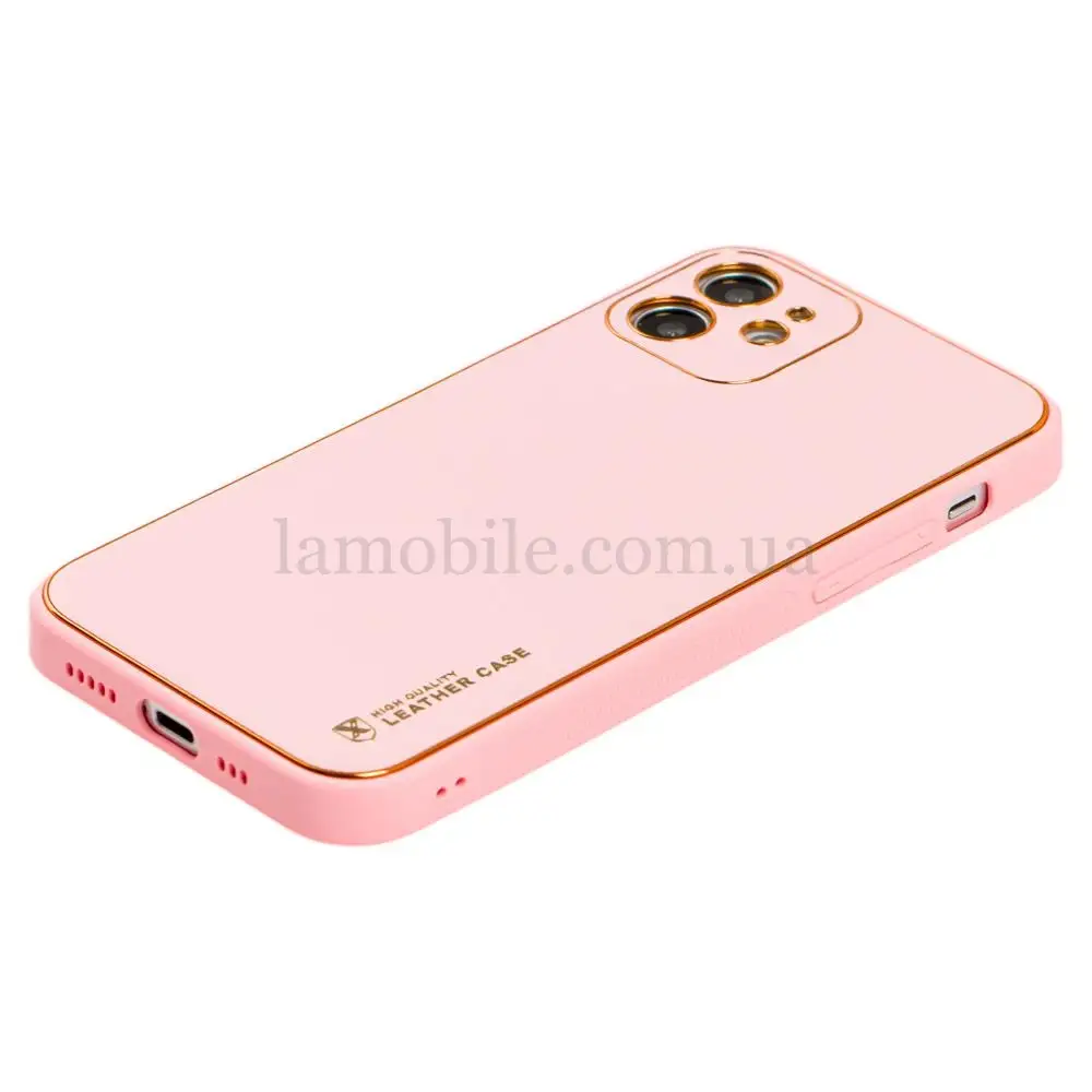 Чохол для iPhone 12 Leather Xshield pink