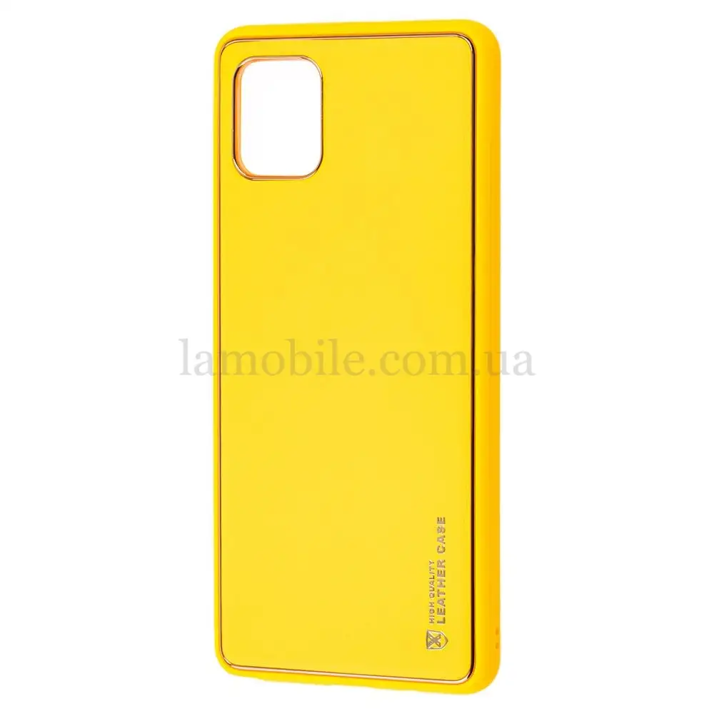 Чехол для Samsung Galaxy Note 10 Lite (N770) Leather Xshield желтый