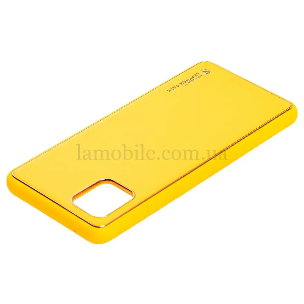 Чехол для Samsung Galaxy Note 10 Lite (N770) Leather Xshield желтый