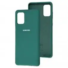 Чохол для Samsung Galaxy A71 (A715) Silicone Full зелений / pine green