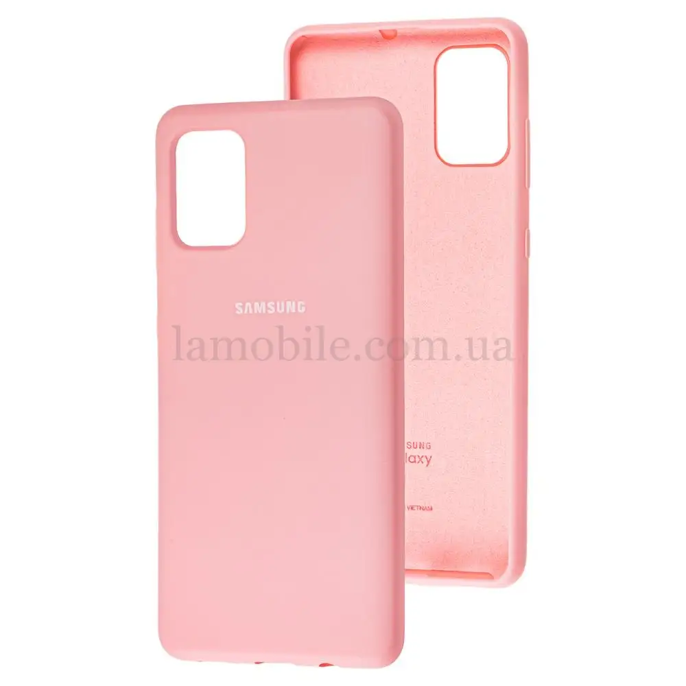 Чехол для Samsung Galaxy A71 (A715) Silicone Full светло-розовый  