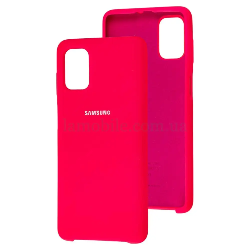 Чохол для Samsung Galaxy M31s (M317) Silky Soft Touch рожевий