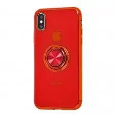 Чехол для iPhone X / Xs SoftRing красный