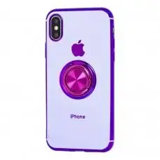 Чехол для iPhone X / Xs SoftRing лавандовый