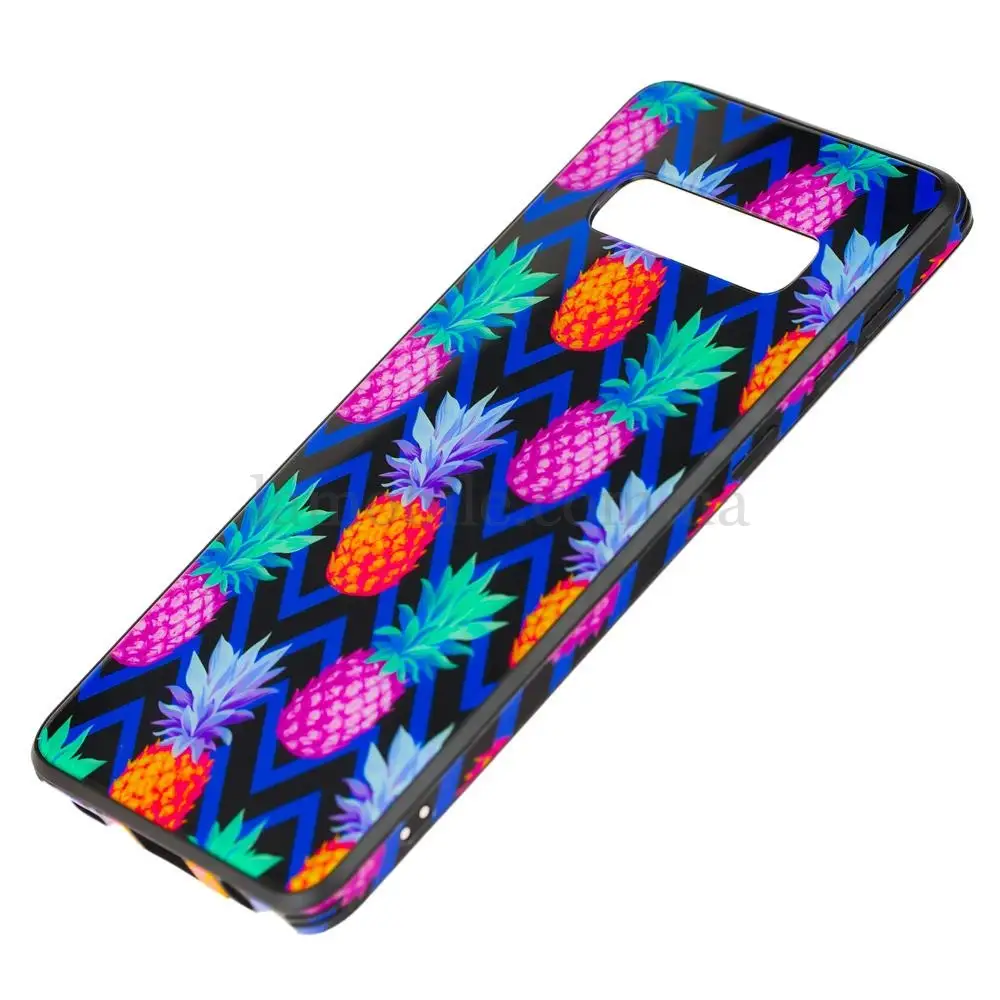 Чохол для Samsung Galaxy S10 (G973) glass print "ананаси"