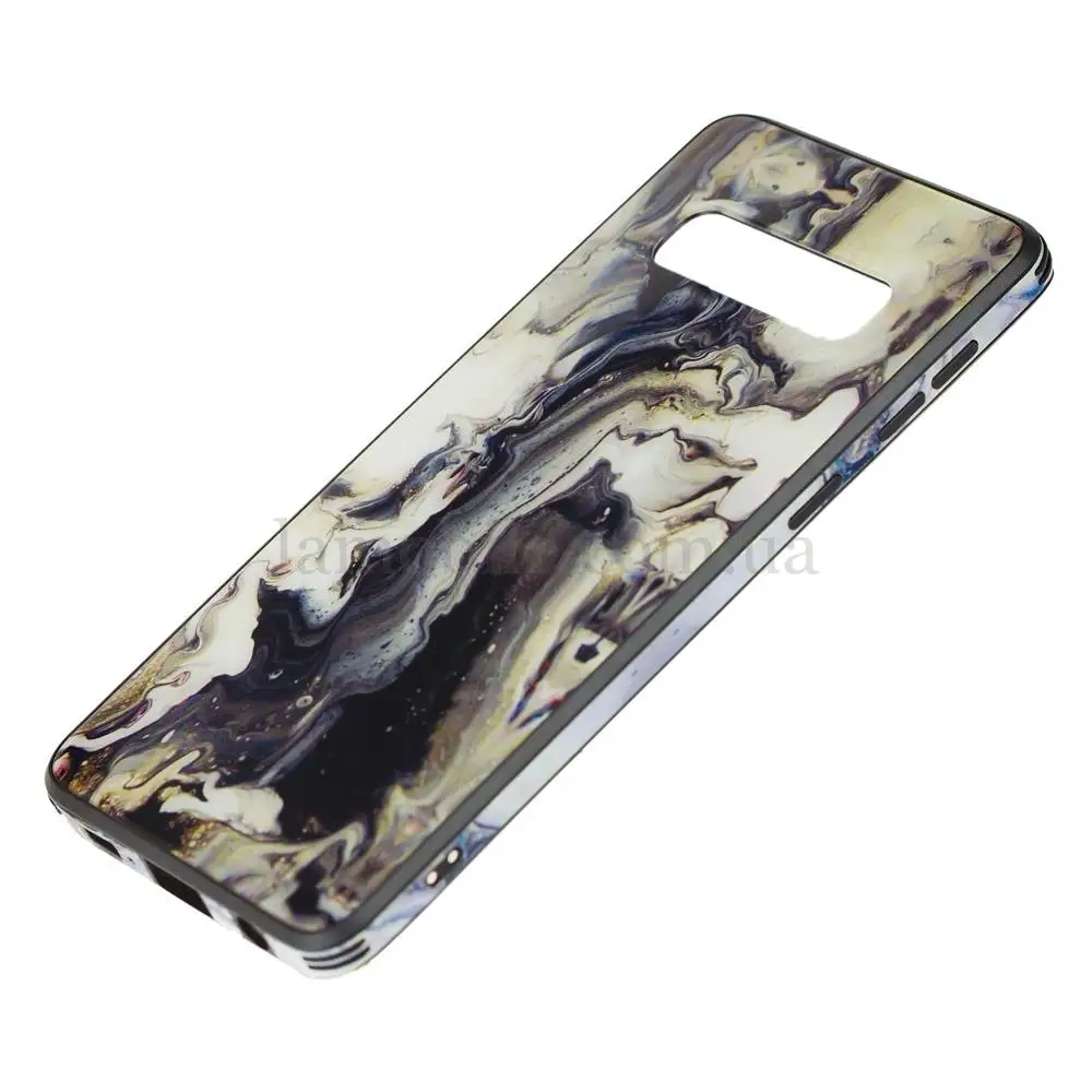 Чехол для Samsung Galaxy S10 (G973) glass print "мрамор"