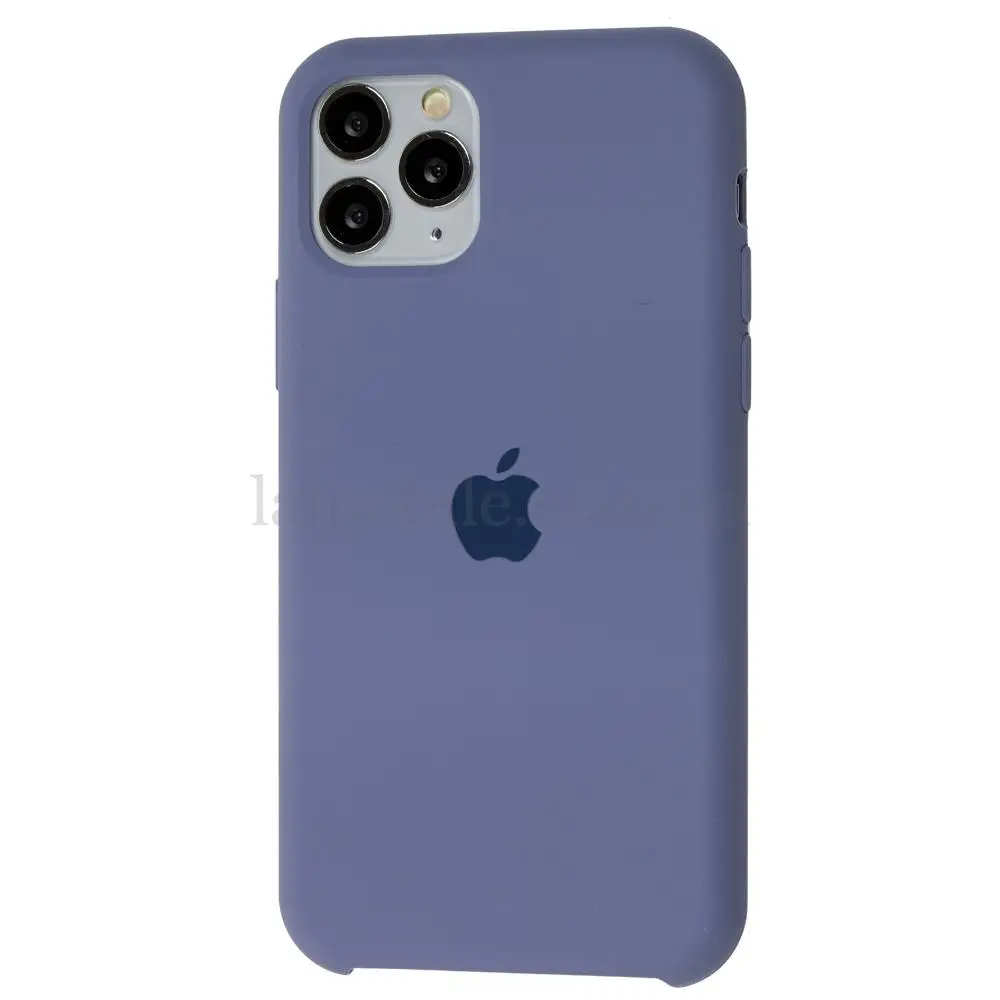 Чехол Silicone для iPhone 11 Pro case лавандовый серый