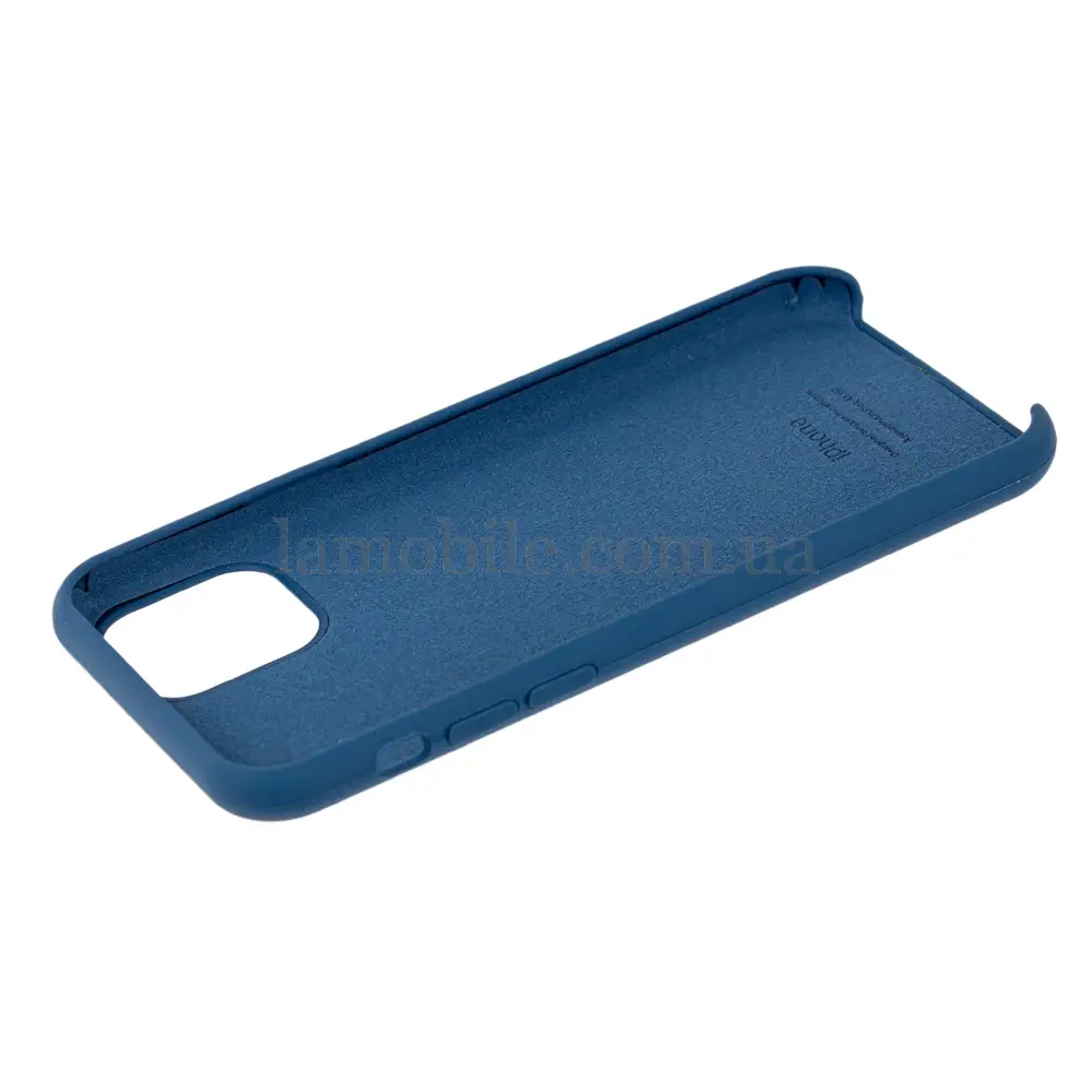 Чехол Silicone для iPhone 11 Pro case navy blue