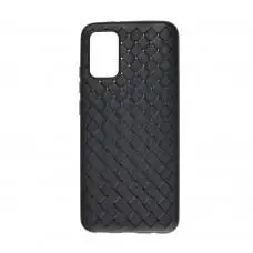 Чехол для Samsung Galaxy A02s (A025) Weaving case черный