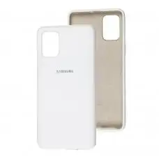 Чехол для Samsung Galaxy A71 (A715) Silicone Full белый