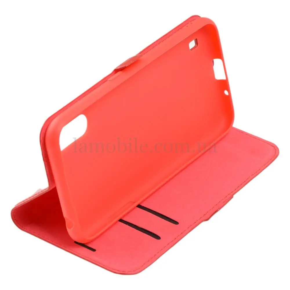 Чехол книжка для Samsung Galaxy A01 (A015) Side Magnet красный