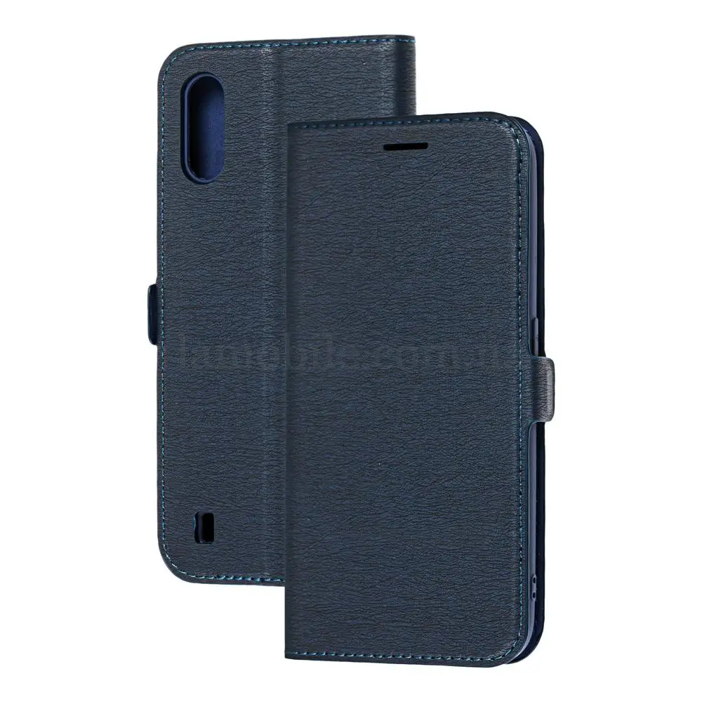 Чехол книжка для Samsung Galaxy A01 (A015) Side Magnet синий