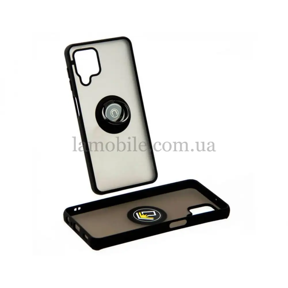 Чехол для Samsung Galaxy A22 (A225) LikGus Edging Ring черный 