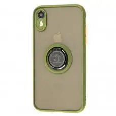 Чехол для iPhone Xr LikGus Edging Ring хаки 