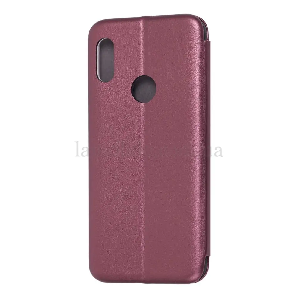 Чохол книжка Premium для Huawei Y6 2019 бордовий